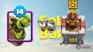 Can Level 14 Goblin Barrel 3 Crown Level 2 Trainer?