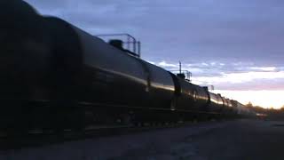 CN 5736 leads freight at Dusk 2/20/24