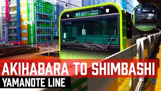 Tokyo Train Ride Akihabara To Shimbashi on Yamanote Line 4K