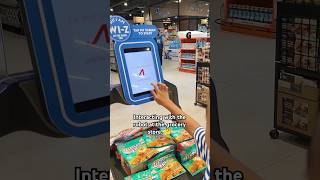 We tried interacting with the robot in the grocery store #ai #robot #shopping