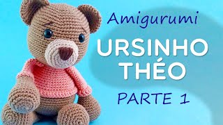 Amigurumi Urso Théo Parte 1 - Passo a Passo por Glê Negri