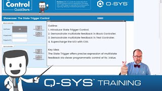 Q-SYS Control QuickStarts: The State Trigger Control