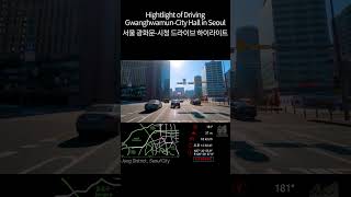 Seoul Roadtrip | Hightlight of Driving Gwanghwamun-City Hall(3x speed) 서울 광화문-시청 드라이브 하이라이트(3배속)