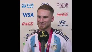 Argentina 3 - 3 (4-2) France | Alexis Mac Allister post-match interview