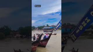 LOMBA BALAP SAMPAN DIBAWAH JEMBATAN TITI JODOH PAGURAWAN KEC. MEDANG DERAS KAB. BATU BARA HUT RI 78