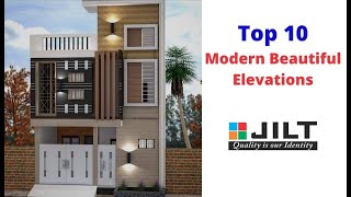 Top 10 Modern Beautiful Elevations .- House Exterior Designs