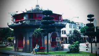 octagonal pavilion library, old photos, saint francis garden, rua do campo, macau@papa osmubal