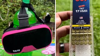 Are VR Goggles bulletproof.? 17 HMR Bullet?