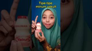 Minum yakult disemprot 😭 #jajanan #makan #food #tipetipe