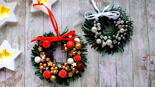 Christmas Mini Wreath | Mini Wreath Ornament | Mini Christmas Wreath Ornaments