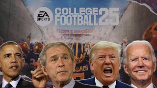 The Presidents Play College Football 25!!