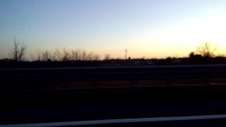 Tramonto dall autostrada on the road