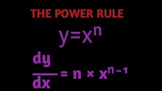 Power rule |Differentiation|