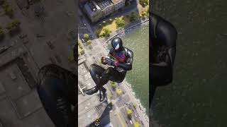 Marvel's Spider-Man 2 Peter Black Suit Slow Motion PS5 #shorts