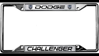 2009 2014 Dodge Challenger License Plate Frame