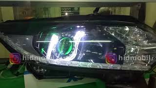 Custom Headlamp Honda HRV  with smartphone changing color apps