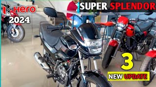 2024 New Hero Super Splendor Xtec 125 New Update | Full Detail Review | On Road Price | New Feature🔥