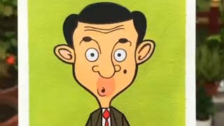 Mr Bean Mini Painting | Art And Craft |  DIY | Lifehacks Home Decor Ideas #one4allcreation #Shorts❤️