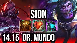 SION vs DR. MUNDO (TOP) | 55k DMG | NA Grandmaster | 14.15