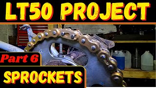 How to replace Suzuki LT50 chain and sprockets LT 50 Quad Project series part 6 inc chain adjustment