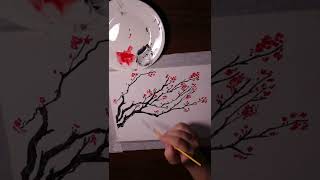 Acrylic Painting Chinese Style Lantern | Spring Easy Painting Ideas #painting #chinesepainting