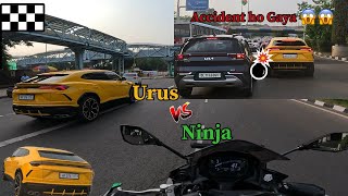 Lamborghini URUS VS NINJA / Accident hana se buch Gaya 😱😱/ spotted new 2024 urus