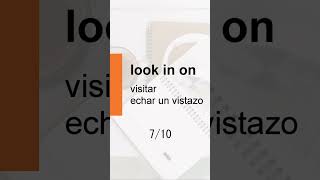 [Spanish] Phrasal verbs 【look】 10 selecciones #Shorts #english #Inglés #phrasalverbs #learnenglish