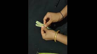 Corn husk flowermaking #diy #bestoutofwaste #flowermaking