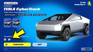 How to UNLOCK The TESLA Cybertruck for FREE in Fortnite X TESLA