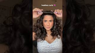 heatless curls look ➰💘 #shorts #hair #grwm #curlyhair