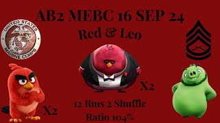 Angry Birds 2 AB2 Mighty Eagle Boot Camp MEBC 09/16/24-With 2 extra birds. 2 videos/2 runs