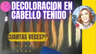 🌟✨ Decoloración de cabello teñido se puede? Queda bien el cabello?