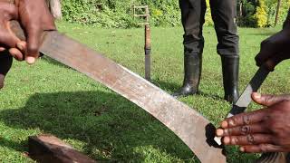 How to Sharpen Machete with a file