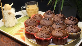 2 Type Cupcake From 1 Batter | Banana Chocolate Cupcake| Double Chocolate Cupcake | Khanam's Kitchen