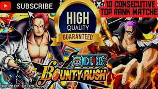 OPBR 5* EX Zephyr & 6* Film Red Shanks Top Ranks League Battle 10 consecutive matches ☆BOUNTY RUSH☆