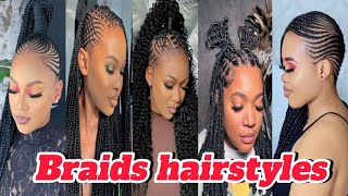 Beautiful braids hairstyles|Latest and trending braids hairstyles for African American women #hair