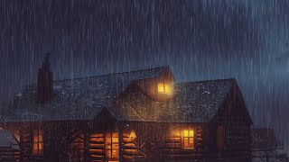 Rain And Thunder Cabin In The Woods 4k