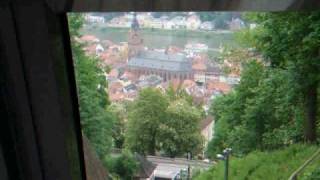 Heidelberg Bergbahn, from Molkenkur down to the castle