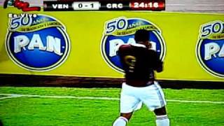 Salomon Rondon; Un GOLAZO!! El 1ro de la noche en el; Venezuela 2 Costa Rica 2..AVI