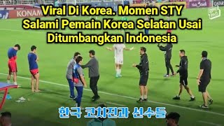 Viral Di Korea. Momen Shin Tae Yong Salami Pemain Korea Selatan Usai Ditumbangkan Indonesia