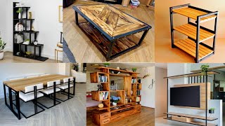 Iron mix wooden furniture designs | Very usefull furniture designs for home