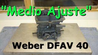 Restauracion parcial de un carburador Weber 40 DFAV para motores V6 Ford