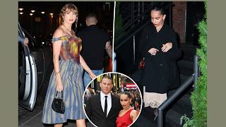 Zoë Kravitz Stepped Out Without Her Engagement Ring for Dinner With Taylor Swift