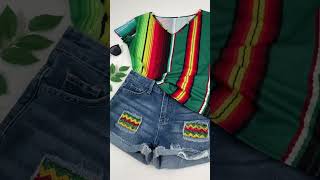 The visual collision of red, yellow, and green, do you love this outfit?