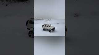 Toyota Land Cruiser in Snow ( Upgraded RC Wpl c54 Edition) #Shorts