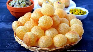 सूजी और गेहूं के आटे से बनाए सुपर क्रिस्पी पानी पूरी रेसिपी | Golgappa|Pani Puri Puchka|Batasha