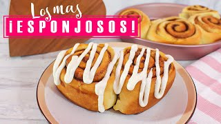 CINNAMON ROLLS EN CASA  |  ¡Muy ESPONJOSOS!  La mejor receta de roles de canela