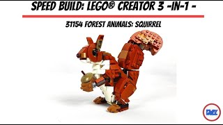 Speed Build: LEGO® Creator - 31154 Forest Animals: Alternative model - Squirrell! (Built by my wife)