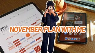 NOVEMBER 2024 MONTHLY DIGITAL PLAN WITH ME ✍