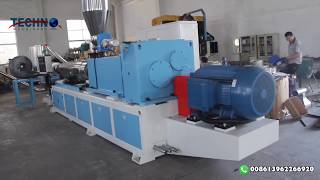 Machine Demonstration of SJSZ 92 PVC Pelletizing Line